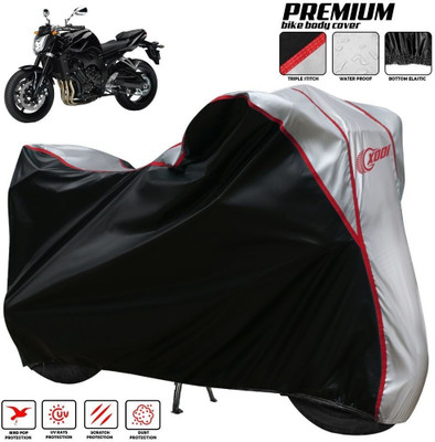 xodi Waterproof Two Wheeler Cover for Yamaha(FZ1, Silver, Black)