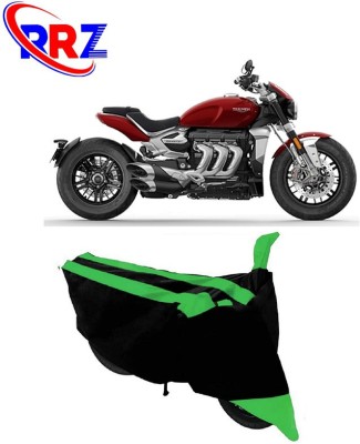 RRZ Waterproof Two Wheeler Cover for Triumph(Rocket III, Black, Green)