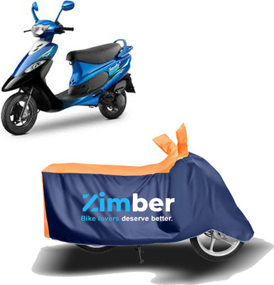 THE REAL ARV Two Wheeler Cover for TVS(Scooty Pep+, Orange, Blue)
