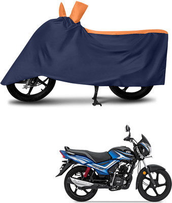 DeepShakshi AUTOMOTIVE Waterproof Two Wheeler Cover for TVS(Star City Plus, Blue)