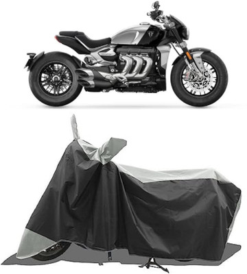 GROFATIK Two Wheeler Cover for Triumph(Rocket III, Grey)