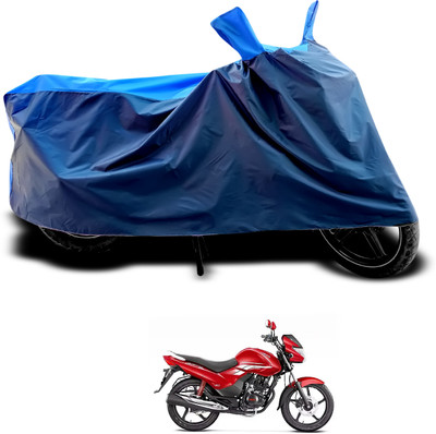 CODOKI Waterproof Two Wheeler Cover for Hero(Achiever, Black, Blue)