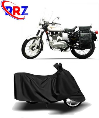 RRZ Waterproof Two Wheeler Cover for Royal Enfield(Machismo 500, Black)