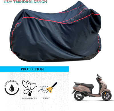 ANTHUB Waterproof Two Wheeler Cover for TVS(Jupiter, Black)