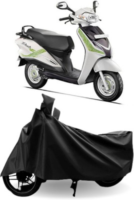 amtec Waterproof Two Wheeler Cover for Hero(Duet, Black)