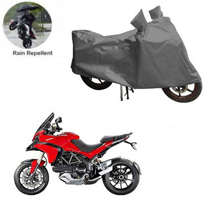 DeepShakshi AUTOMOTIVE Waterproof Two Wheeler Cover for Ducati(Multistrada, Grey)