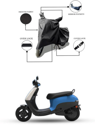 RAQTRO Waterproof Two Wheeler Cover for Hero(Electric Scooter, Black)