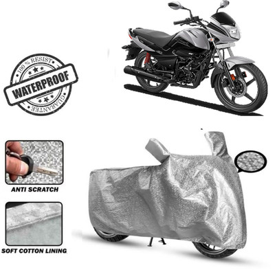 Autoinnovation Waterproof Two Wheeler Cover for Hero(Splendor I Smart, Silver)