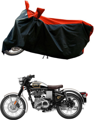 DeepShakshi AUTOMOTIVE Waterproof Two Wheeler Cover for Royal Enfield(Classic Chrome, Red)