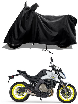 GROFATIK Two Wheeler Cover for CFMoto(650 NK BS6, Black)