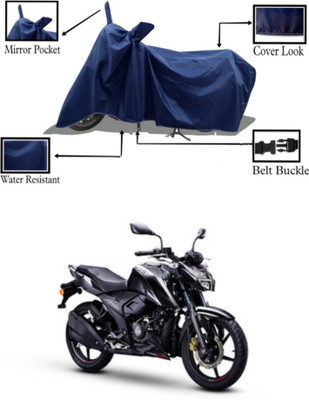 Mdstar Waterproof Two Wheeler Cover for TVS(Apache RTR 160 4V, Blue)