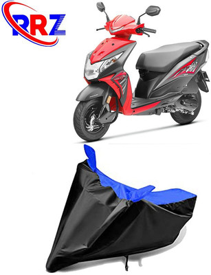 RRZ Waterproof Two Wheeler Cover for Honda(Deo, Black, Blue)