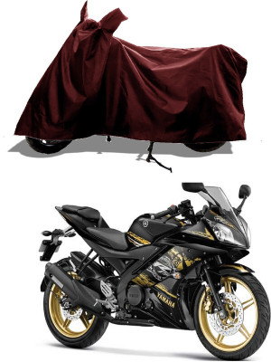 GROFATIK Two Wheeler Cover for Yamaha(YZF-R15 V2 BS6, Maroon)