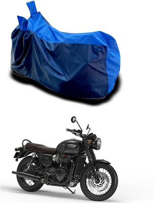 DeepShakshi AUTOMOTIVE Waterproof Two Wheeler Cover for Triumph(Bonneville T120 Black BS6, Blue)
