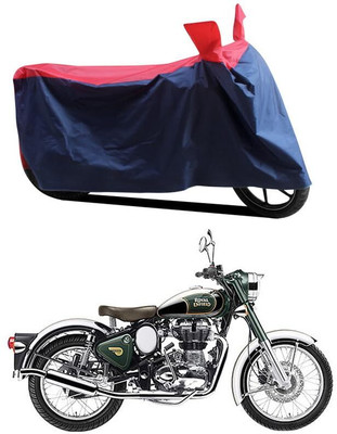 KEDIT Two Wheeler Cover for Royal Enfield(Classic Chrome, Red, Blue)