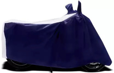 ma collections Waterproof Two Wheeler Cover for Honda(Grazia, Blue, White)