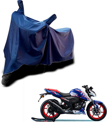 KEDIT Two Wheeler Cover for TVS(Apache RTR 165 RP, Blue)