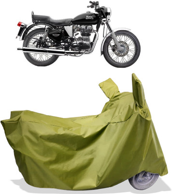 Amexride Two Wheeler Cover for Royal Enfield(Electra, Maroon)