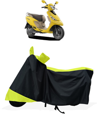 Tricway Two Wheeler Cover for TVS(Scooty Zest 110, Yellow)