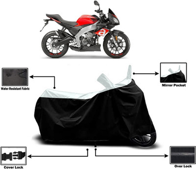 Amexride Two Wheeler Cover for Aprilia(Tuono 150, White)
