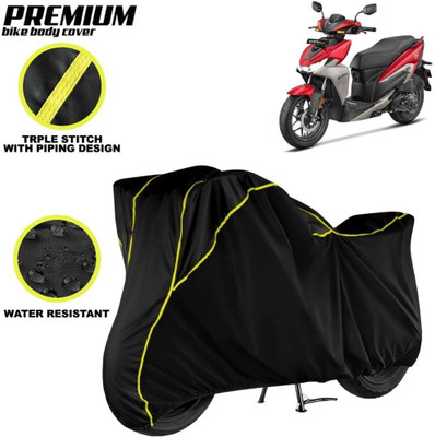 kerwa Waterproof Two Wheeler Cover for Hero Electric(Black, Yellow)