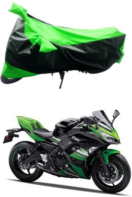 Ascension Two Wheeler Cover for Kawasaki(Ninja 650, Green, Black)