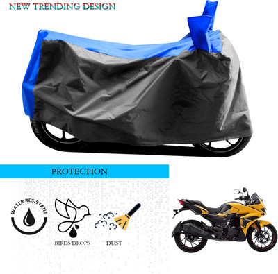 SnehaSales Waterproof Two Wheeler Cover for Hero(MotoCorp Xtreme 200S, Grey, Blue)