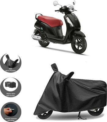 WMIZEXA Waterproof Two Wheeler Cover for Universal For Bike(Access, Black)