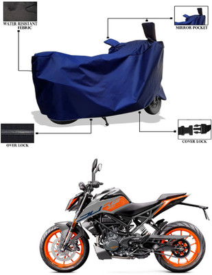 GOSHIV-car and bike accessories Waterproof Two Wheeler Cover for KTM(200 Duke BS6, Blue)