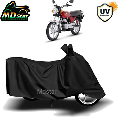 Mdstar Waterproof Two Wheeler Cover for Bajaj(Boxer, Black)