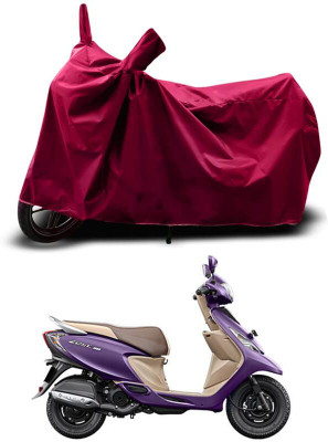 KEDIT Two Wheeler Cover for TVS(Scooty Zest BS6, Maroon)