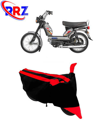 RRZ Waterproof Two Wheeler Cover for TVS(XL Super, Black, Red)