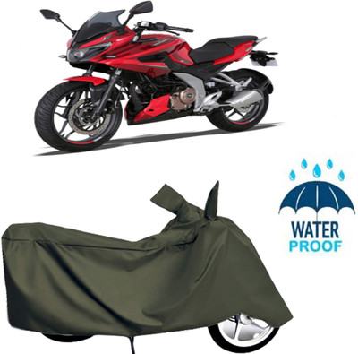 DeepShakshi AUTOMOTIVE Waterproof Two Wheeler Cover for Bajaj(Green)