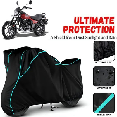 OliverX Waterproof Two Wheeler Cover for Bajaj(Avenger, Black, Blue)