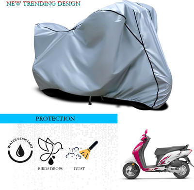 ANTHUB Waterproof Two Wheeler Cover for Honda(Activa i, Silver)