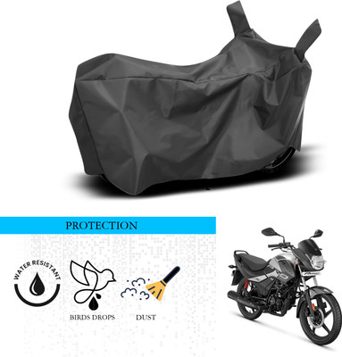 ANTHUB Waterproof Two Wheeler Cover for Hero(Passion Pro i3S, Black)