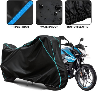 DeepShakshi AUTOMOTIVE Waterproof Two Wheeler Cover for Bajaj(Pulsar 125, Black)