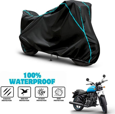 ANTHUB Waterproof Two Wheeler Cover for Royal Enfield(Thunderbird 500, Black)