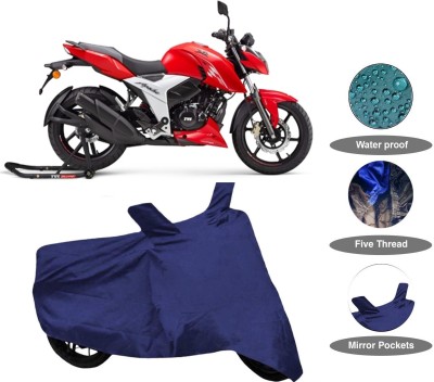 smwzxyu Waterproof Two Wheeler Cover for TVS(Apache RTR 160 4V, Blue)