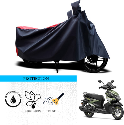 ANTHUB Waterproof Two Wheeler Cover for Yamaha(RayZR 125 Fi, Black, Red)