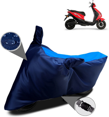 MMSSTAR Waterproof Two Wheeler Cover for Ampere(Reo Elite, Blue)