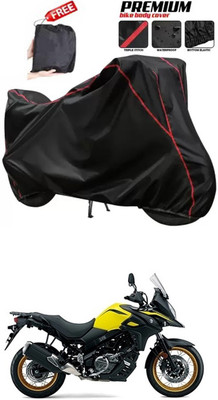 DeepShakshi AUTOMOTIVE Two Wheeler Cover for Suzuki(V-Strom 650 XT, Black)