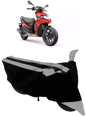 ABORDABLE Two Wheeler Cover for Aprilia(SR 125, Black, Grey)