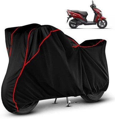 DeepShakshi AUTOMOTIVE Waterproof Two Wheeler Cover for Honda(Dio, Black, Red)