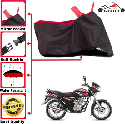 AASHTIK MART Two Wheeler Cover for Bajaj(Discover 125 DTS-i, Red, Black)