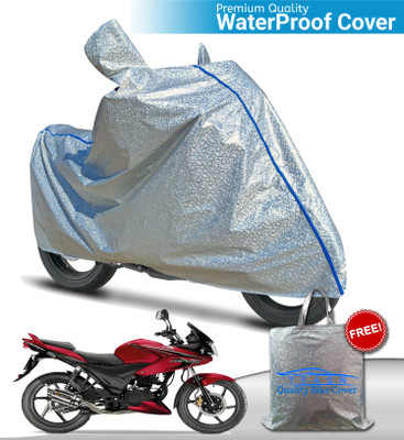 TEASN Waterproof Two Wheeler Cover for Honda(CBF, Silver)