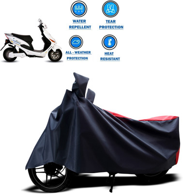 DeepShakshi AUTOMOTIVE Two Wheeler Cover for Hero(Electric Cruz, Red, Black)