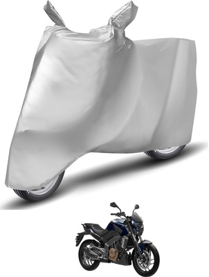 Caronix Waterproof Two Wheeler Cover for Bajaj(Dominar 400, Silver)