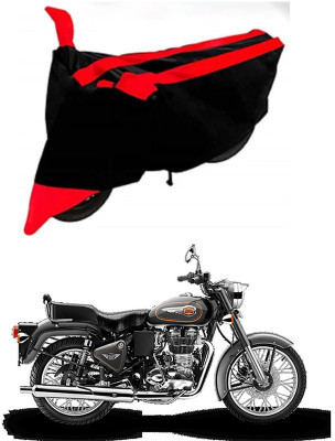 AutoGalaxy Waterproof Two Wheeler Cover for Royal Enfield(500, Red, Black)