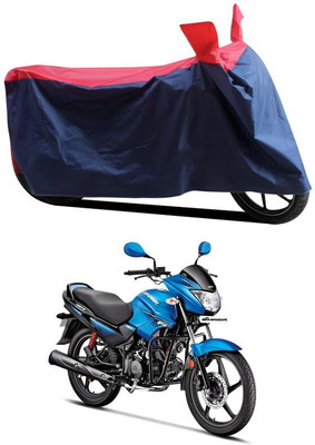 AASHTIK MART Two Wheeler Cover for Hero(Glamour BS6, Red, Blue)